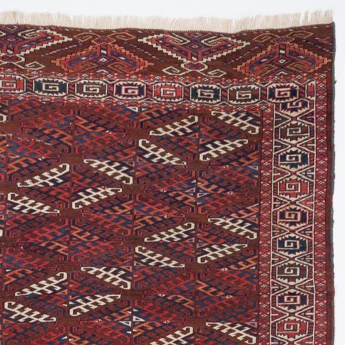 7.6x12.2 Ft Antique Turkoman Yomut Main Carpet. 19th Century. photo 2766.0