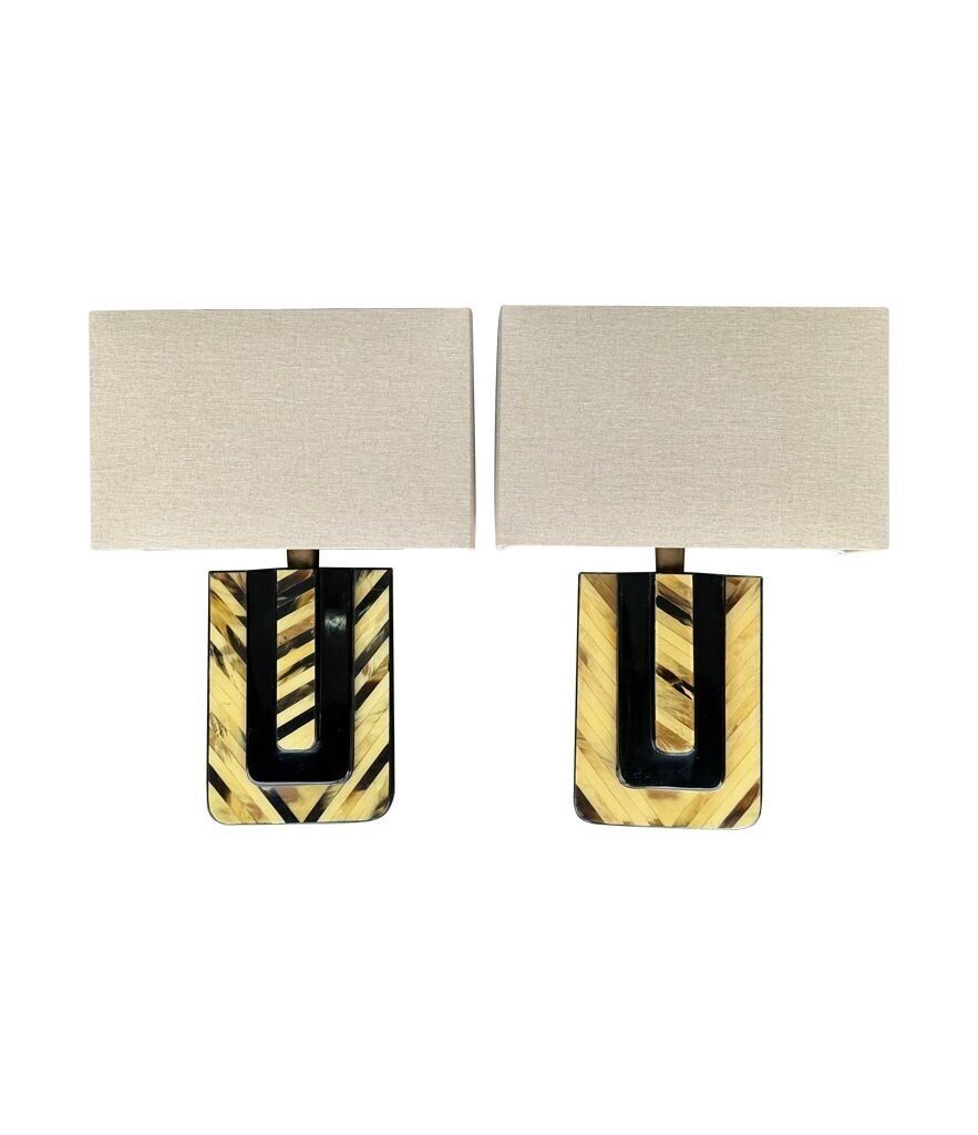 photo furniture An Unusual Pair Of 1970s Italian Lacquered Marquetry Bone And Brass Wall Sconces