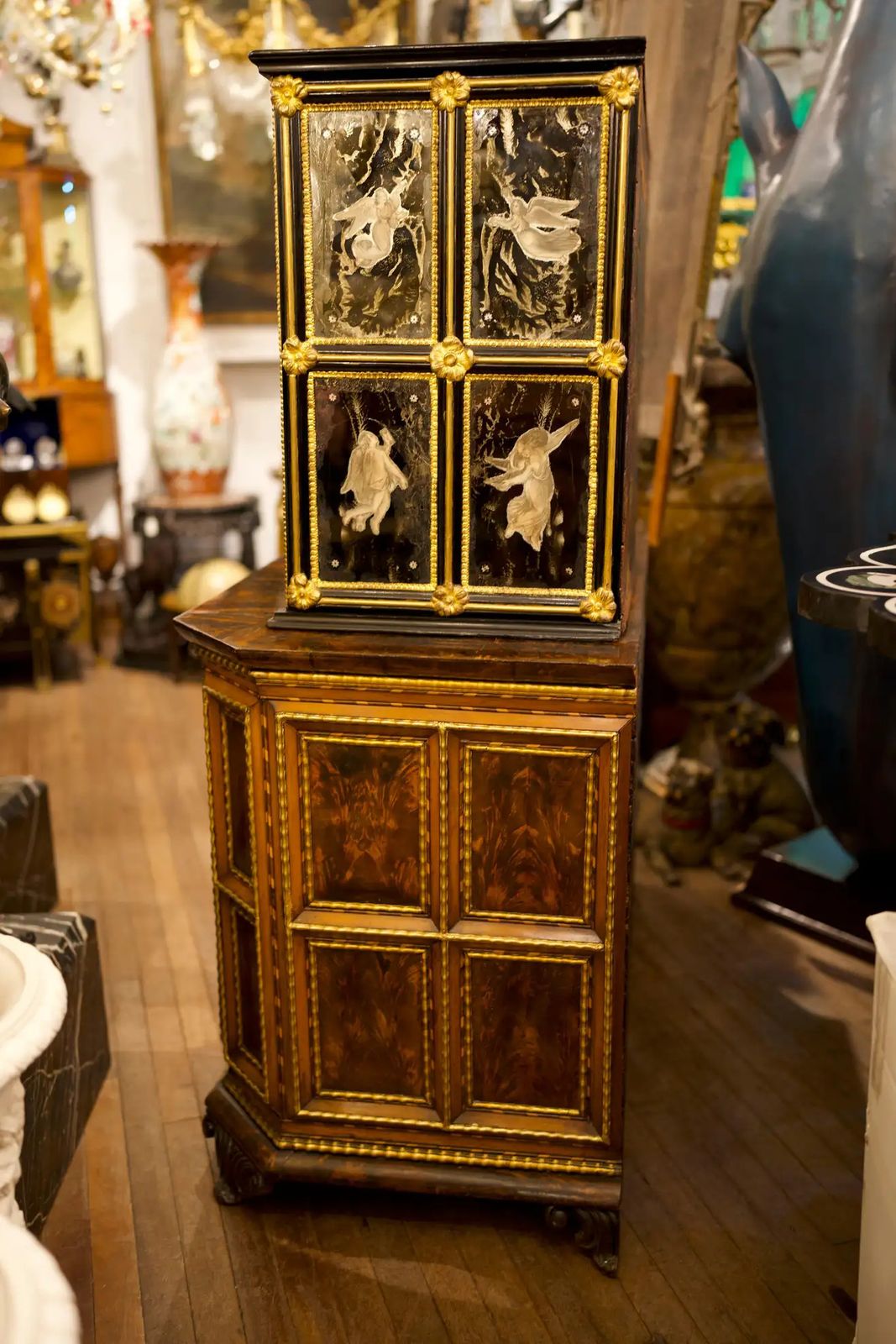 18th Century Parquetry Flemish Cabinet And Base photo 12000.0