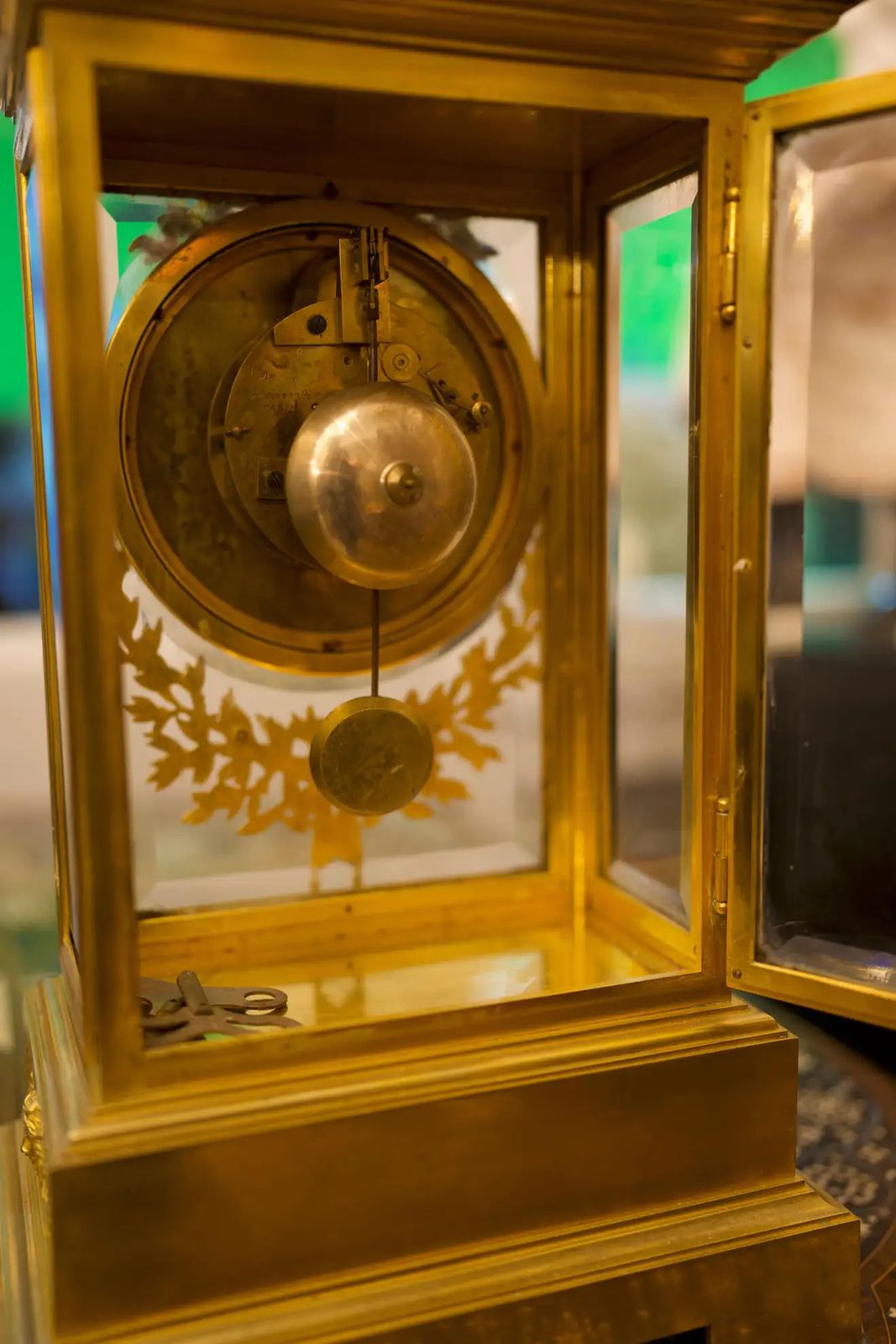 photo furniture 19th Century Louis XVI Style Regulator Gilt Bronze Clock By Ferdinand Berthoud