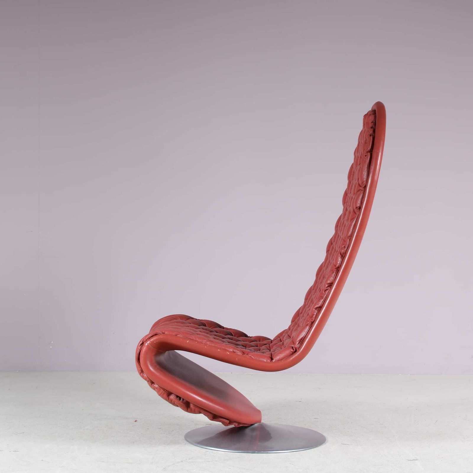 1970s Highback “1 2 3” Chair By Verner Panton For Fritz Hansen, Denmark photo vinterior