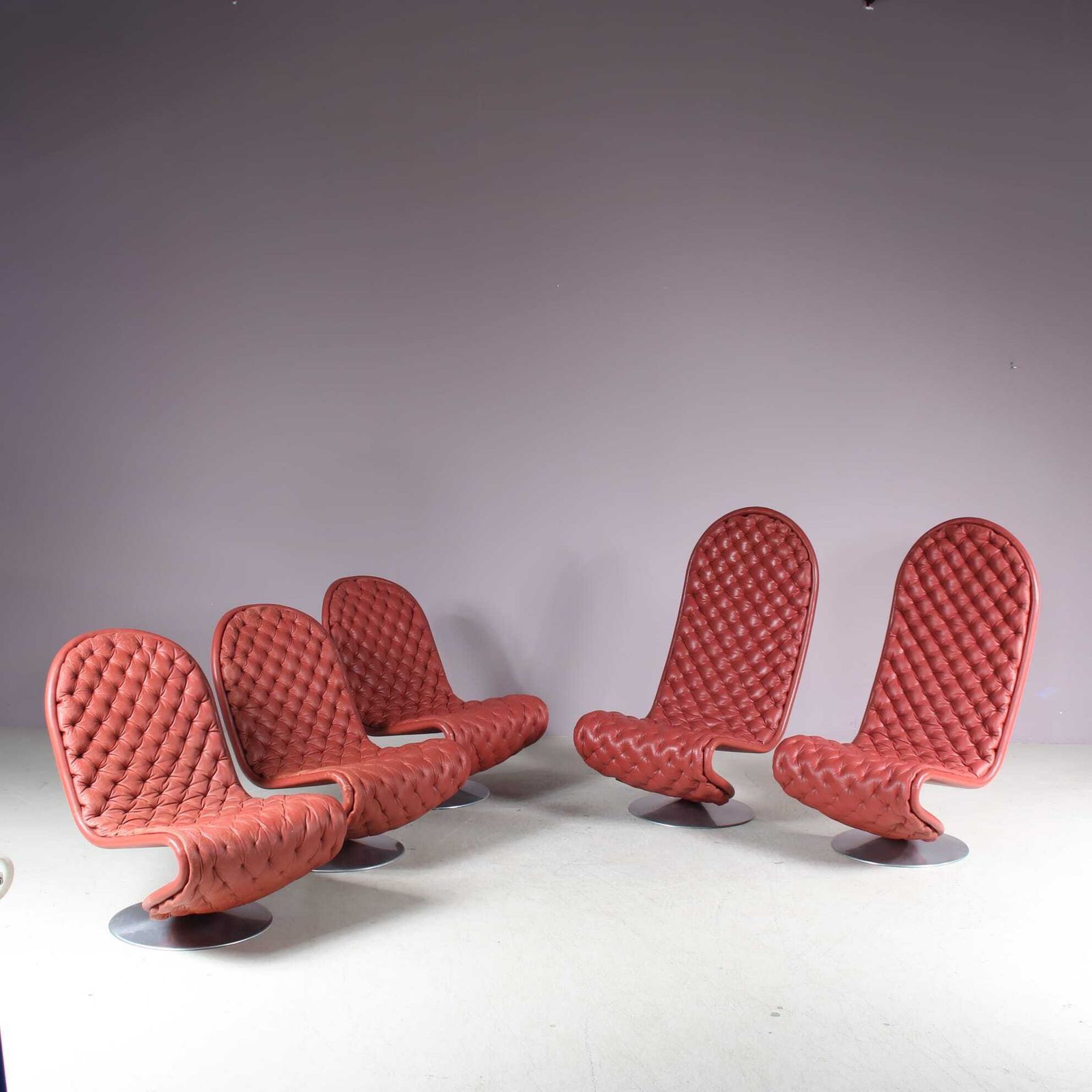 photo furniture 1970s Lowback “1 2 3” Chair By Verner Panton For Fritz Hansen, Denmark