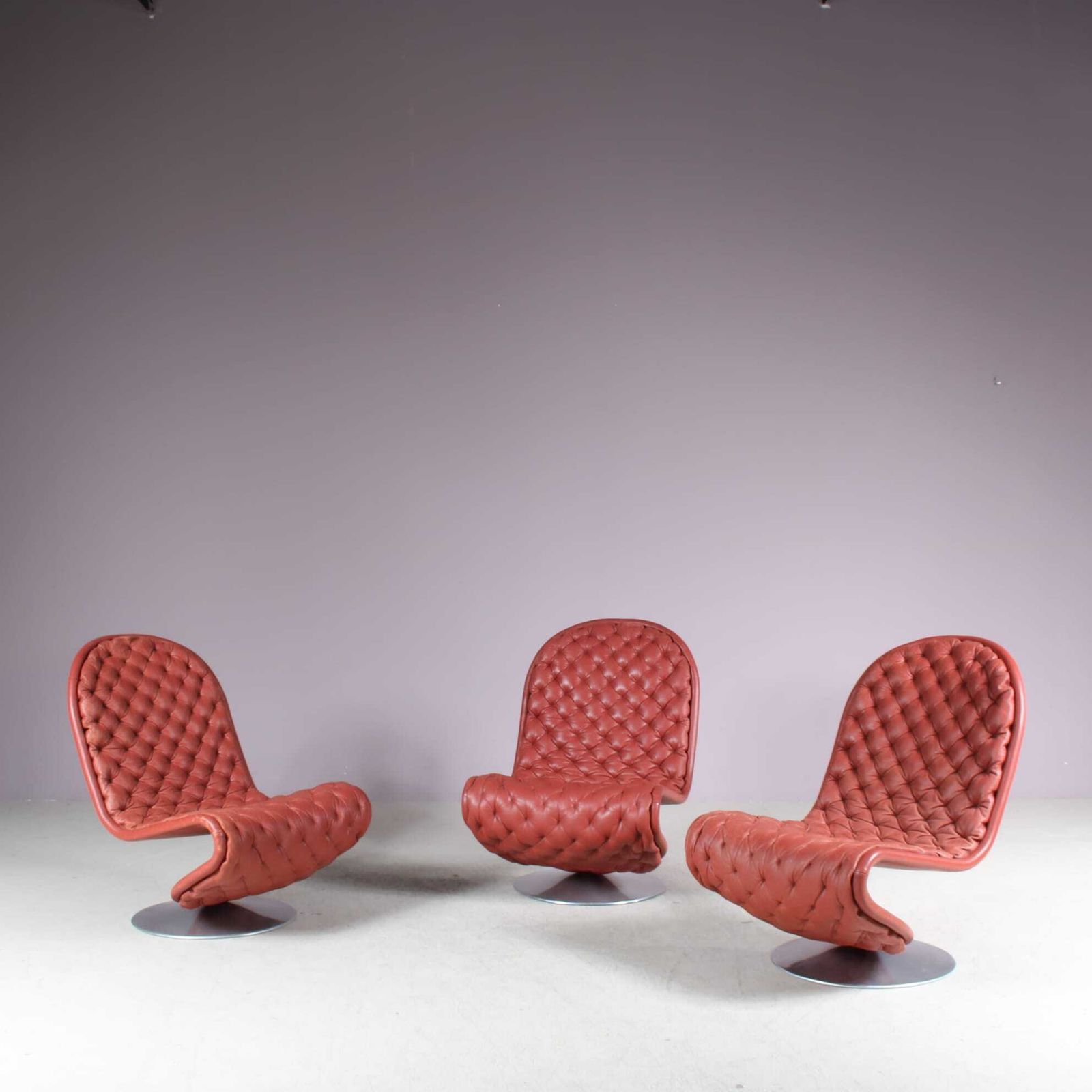 photo for sale 1970s Lowback “1 2 3” Chair By Verner Panton For Fritz Hansen, Denmark