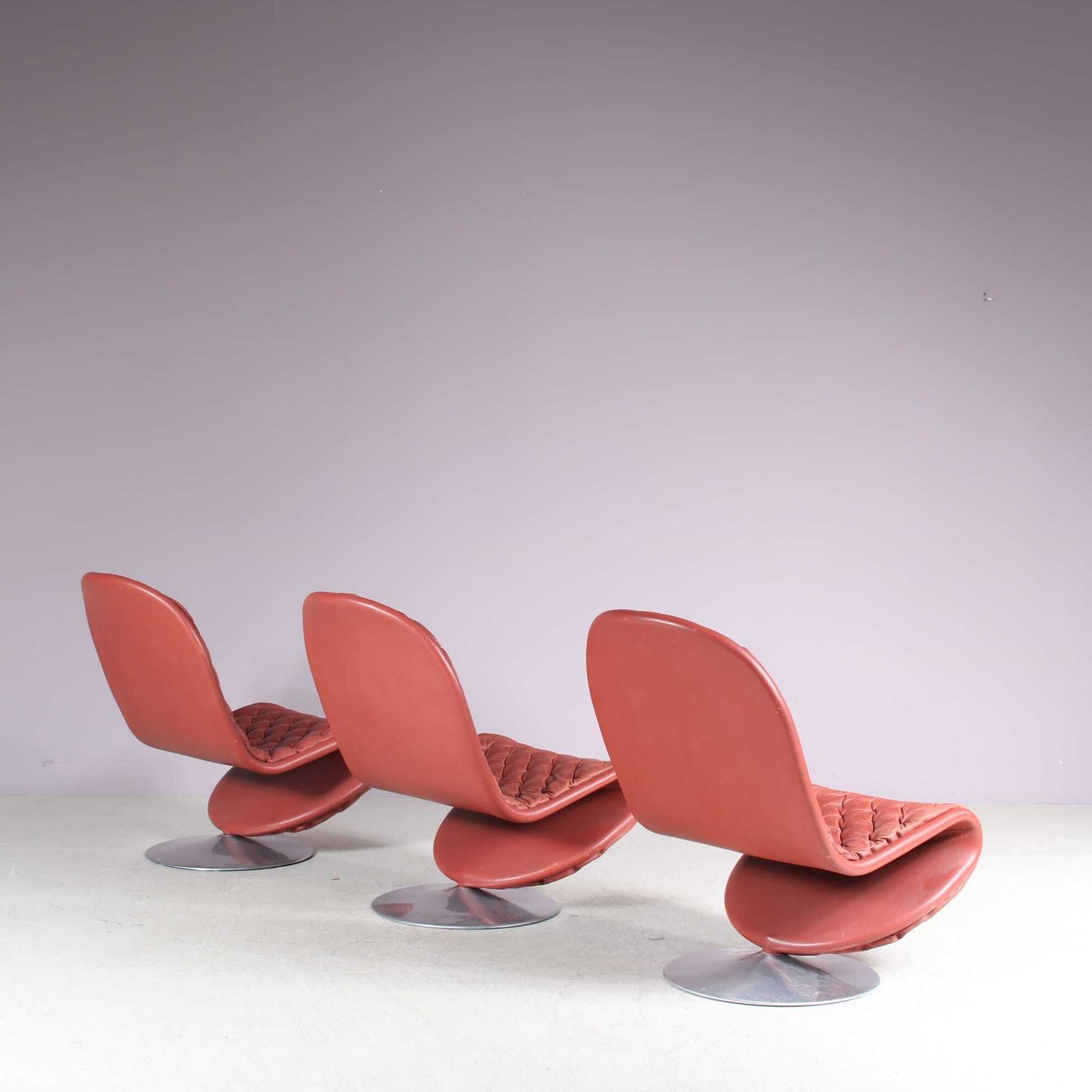 Furniture 1970s Lowback “1 2 3” Chair By Verner Panton For Fritz Hansen, Denmark photo