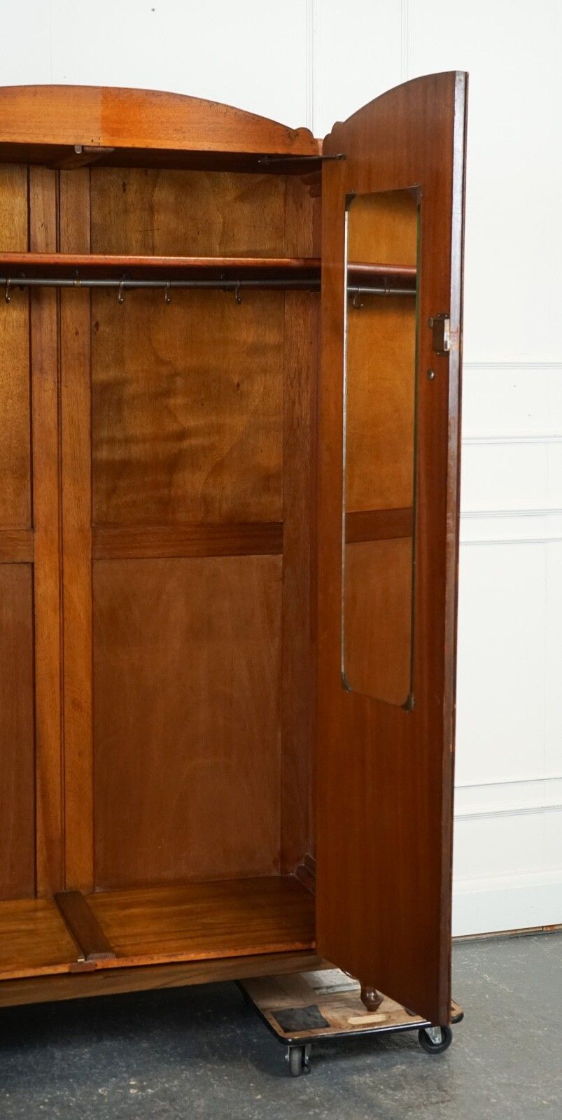1850.0 Lovely Art Deco Large Burr Walnut Wardrobe photo