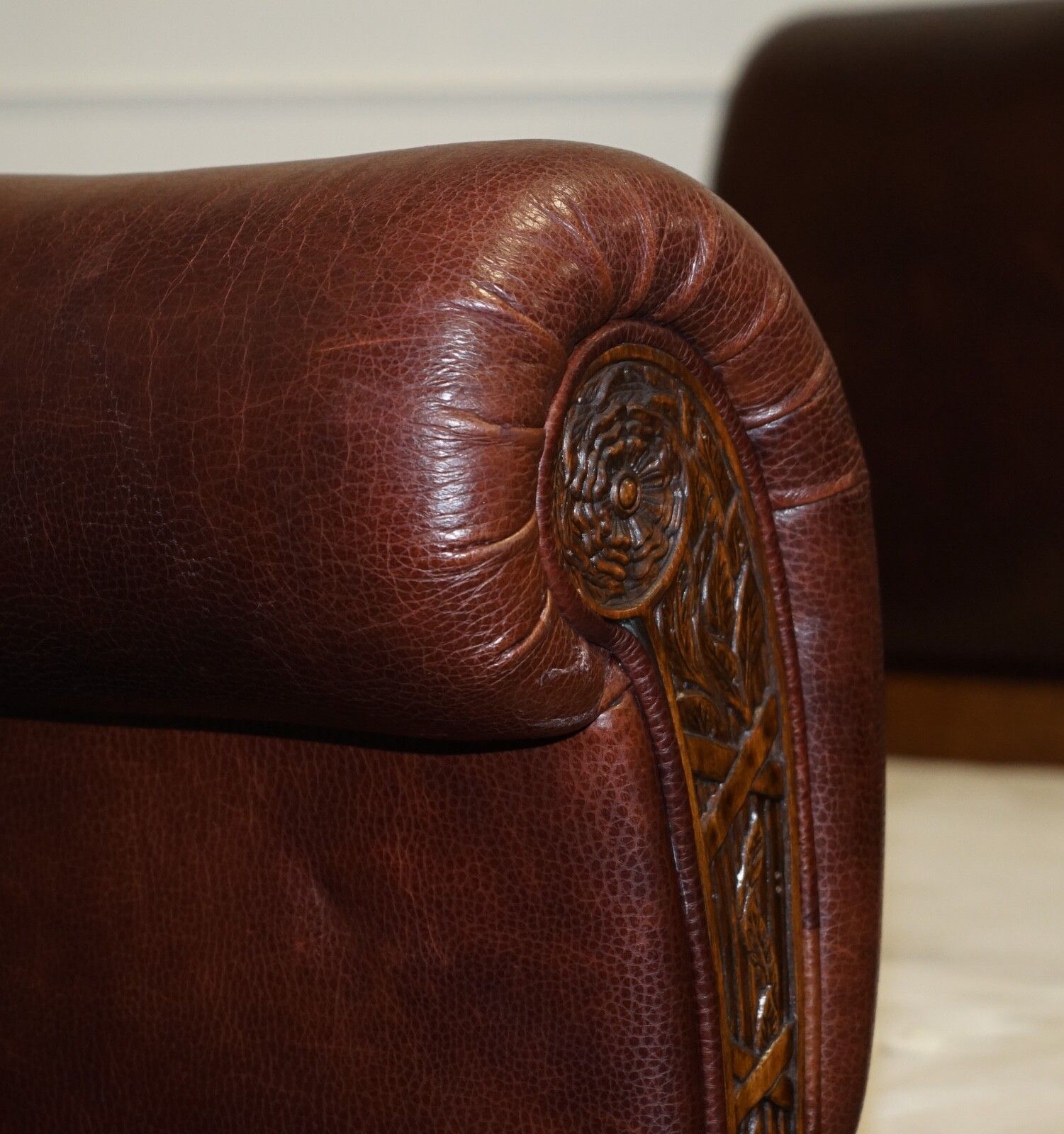 Stunning King Size Bonaparte Carved Leather Bed And So To Bed Rrp £14,000 photo 11400.0