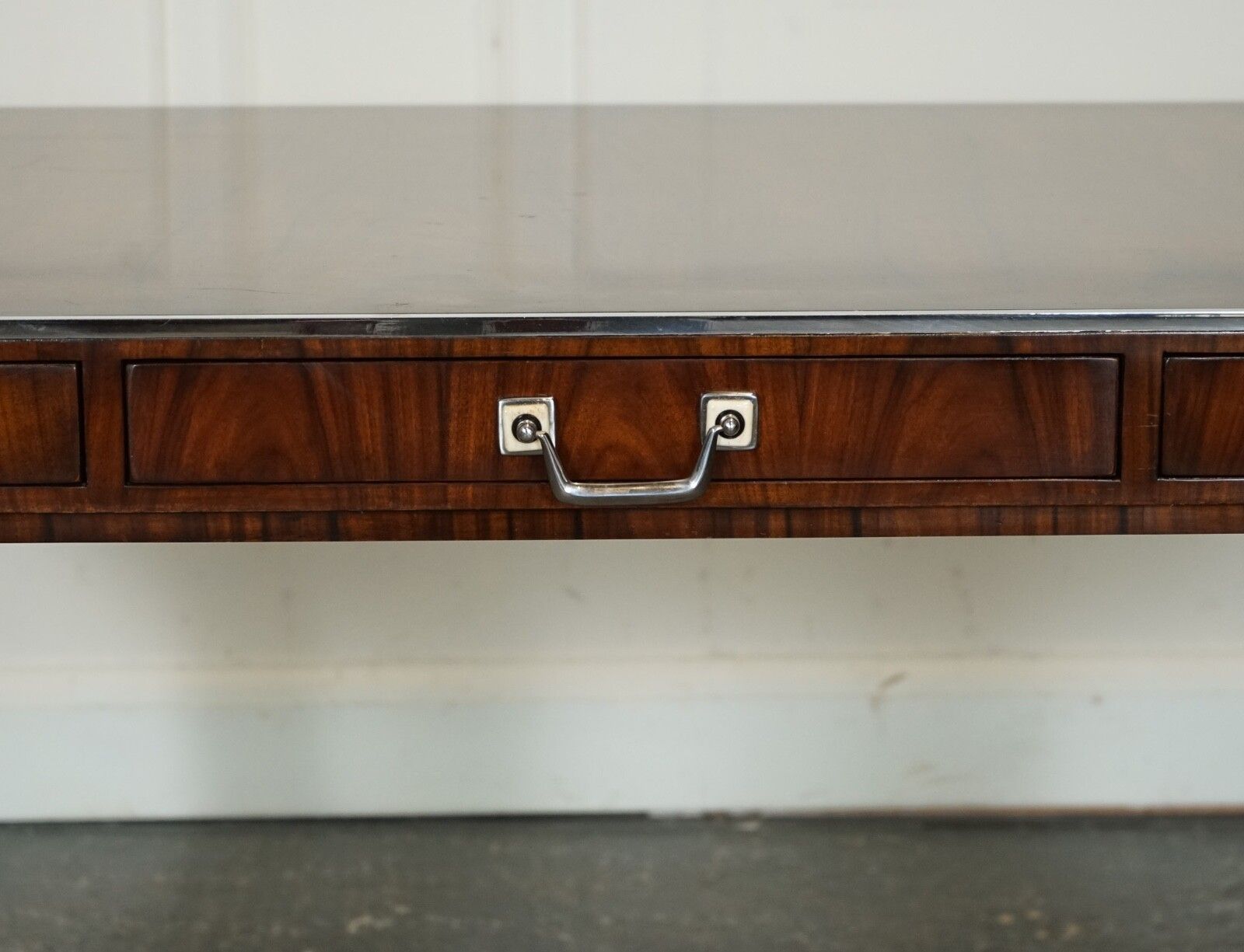 photo furniture Rare Theodore Alexander Art Deco Style Office Double Sided Drawers Desk