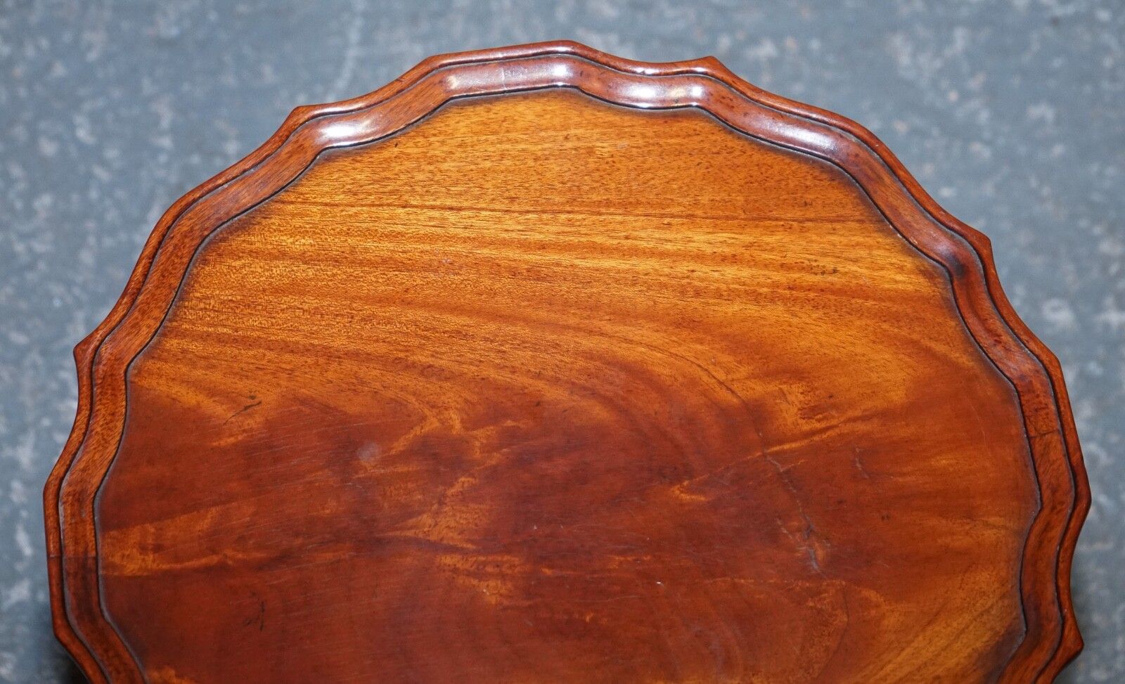 photo buy Lovely Vintage Walnut Pie Crust Lamp Wine Occasional Table By Charles Barr