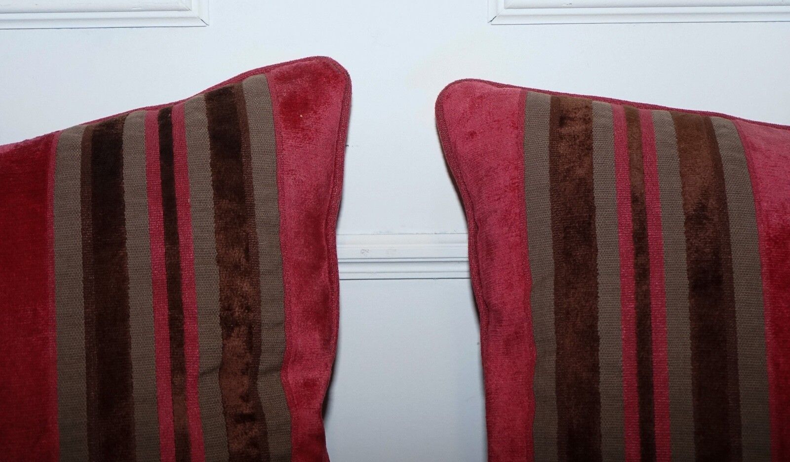 Pair Of Alexander & James Hudson Stripey Scatter Cushions photo Textiles