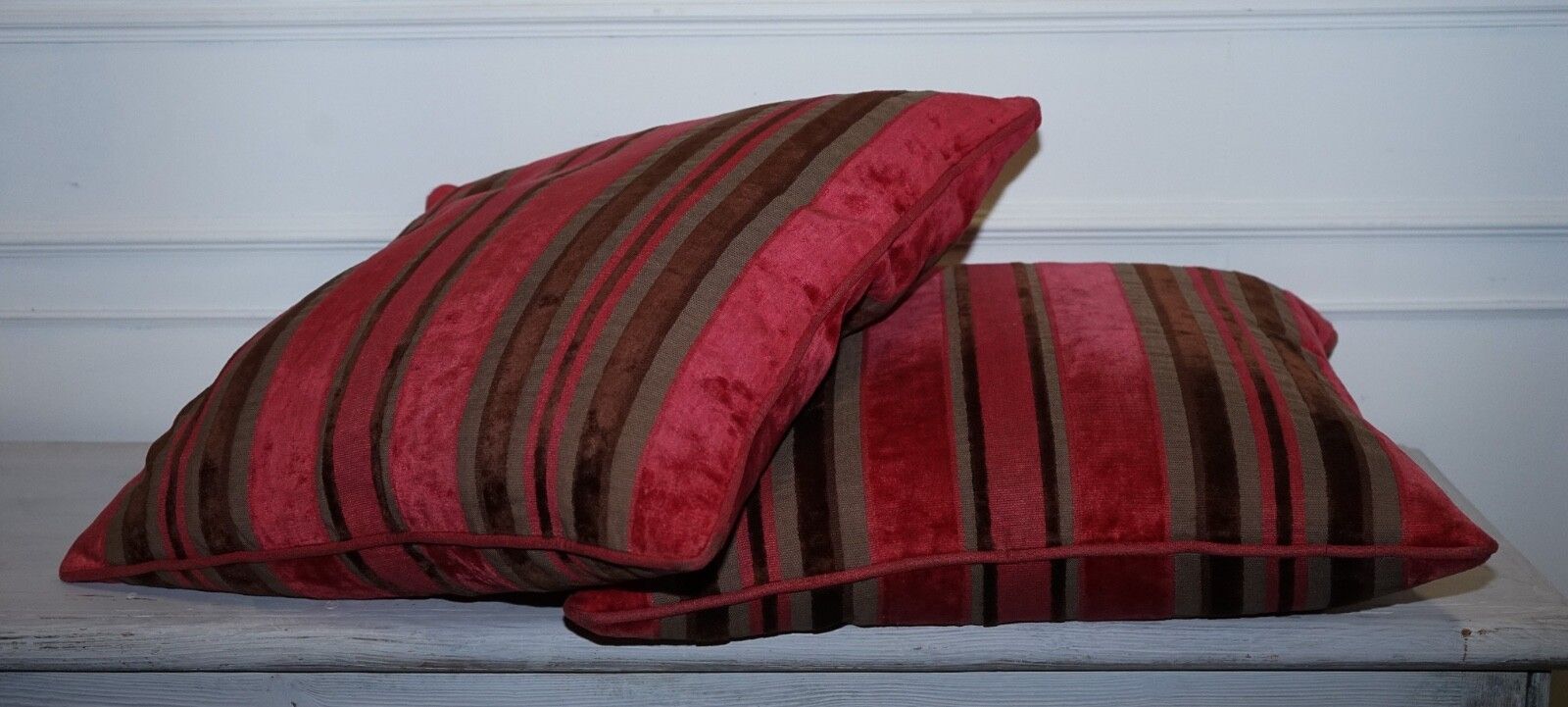 Pair Of Alexander & James Hudson Stripey Scatter Cushions photo buy