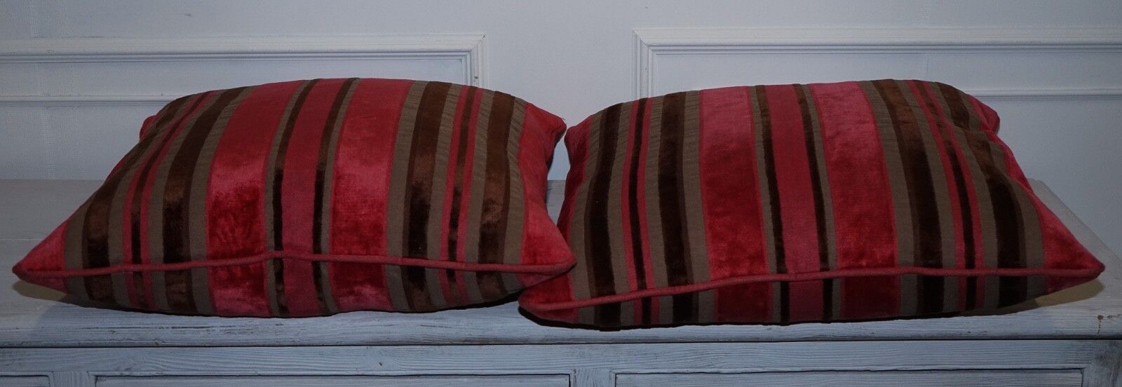 photo for sale Pair Of Alexander & James Hudson Stripey Scatter Cushions