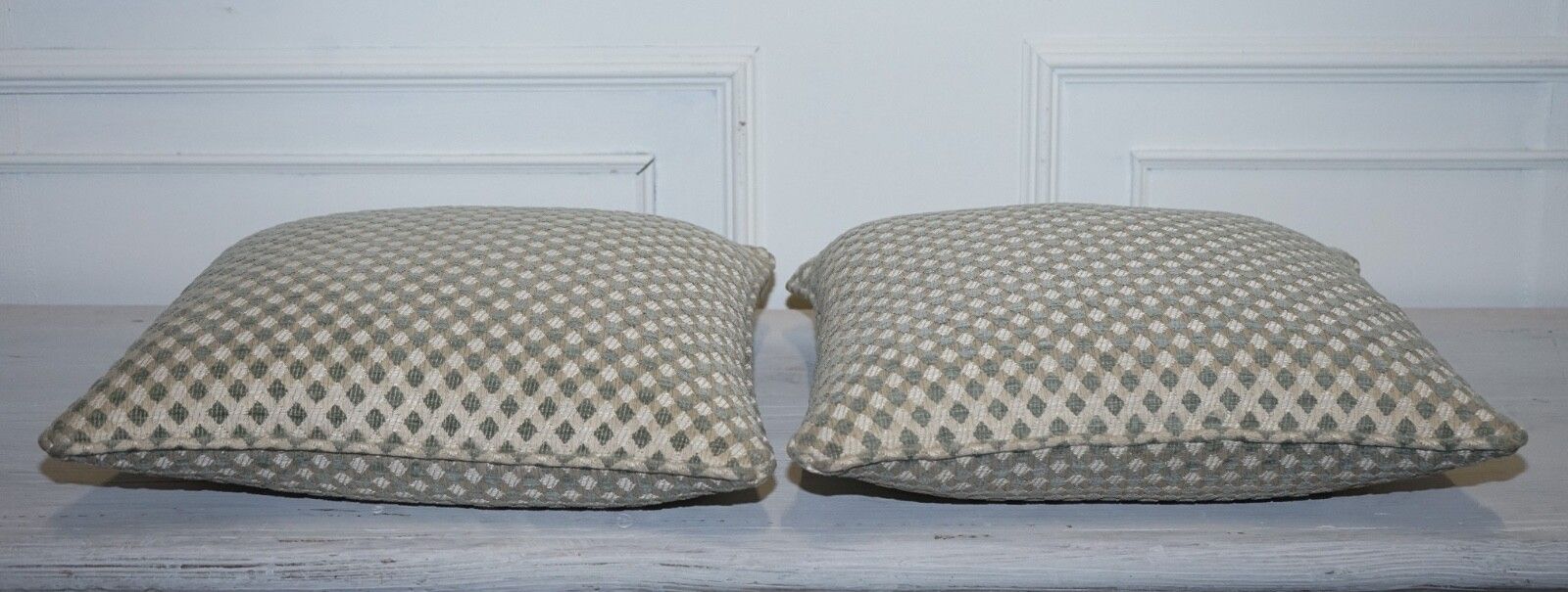 Vintage Duresta Duck Scatter Cushion Cream And Sage photo 280.0