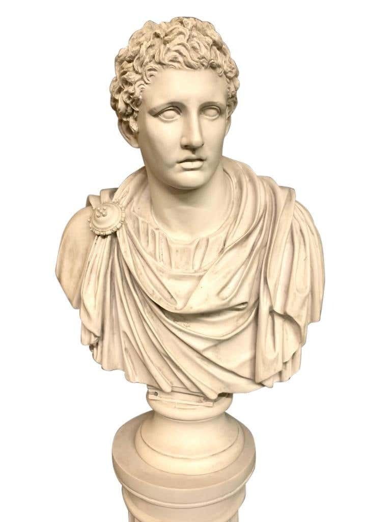 Mark Antony Bust Sculpture And Column, 20th Century photo 2000.0