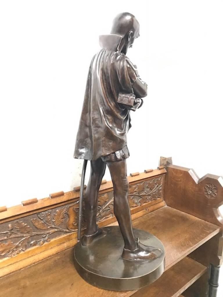 18th Century Bronze Statue Of A Shakespearian Character photo Art