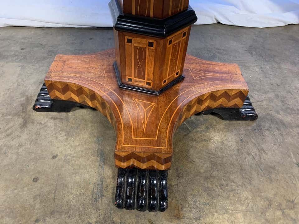 19th Century Walnut And Parquetry Inlaid William IV Style Centre Table photo buy