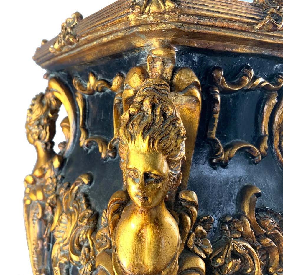 photo for sale 20th Century Pair Of French Jardiniere Stands Or Plinths In Louis XV Style