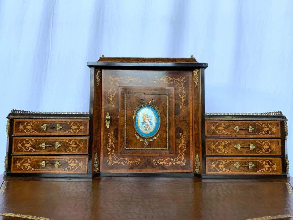 19th Century French Walnut Bonheur Du Jour photo furniture