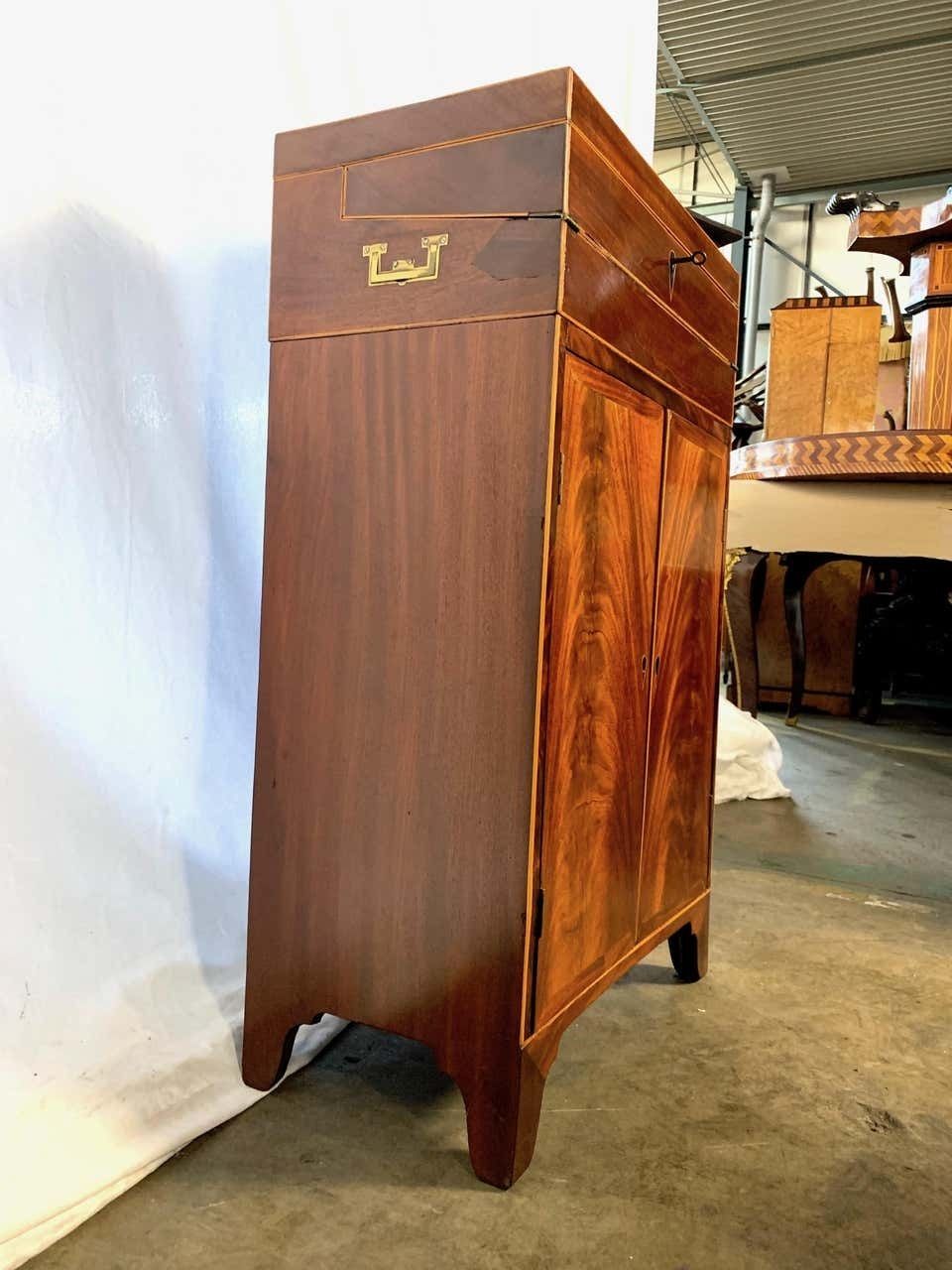 19th Century Regency Mahogany Writing Box On Stand photo for sale