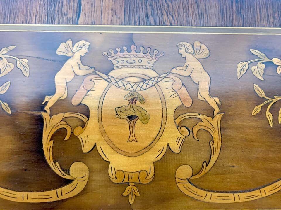 18th French Satinwood And Marquetry Inlaid Desk photo buy