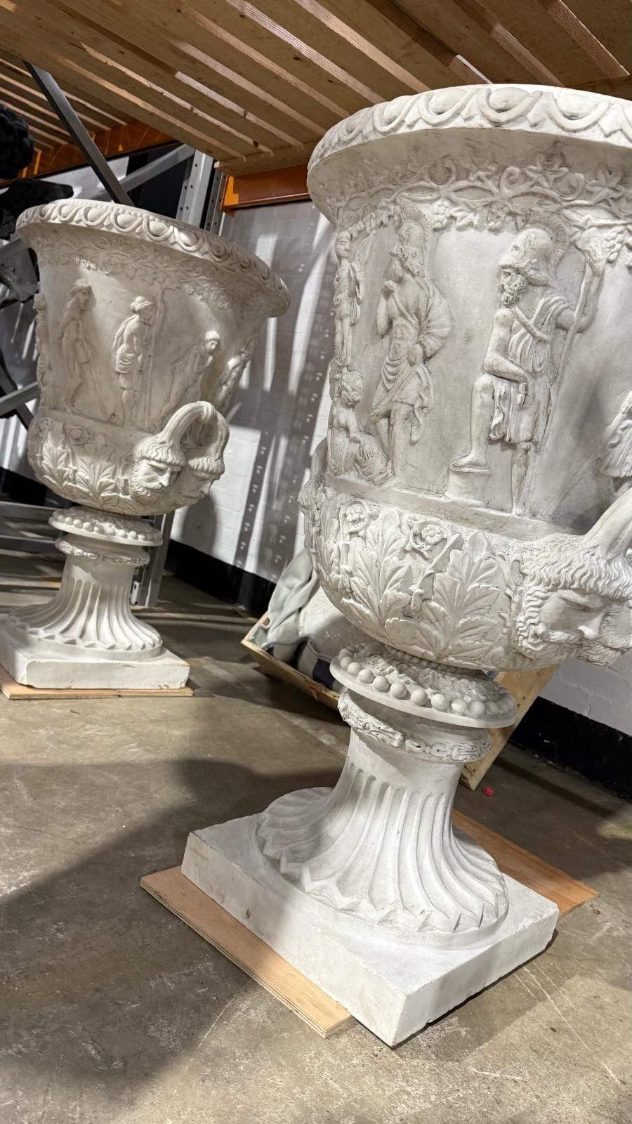 Medici Campana Urns, Set Of 2 – 20th Century, Solid Marble photo for sale