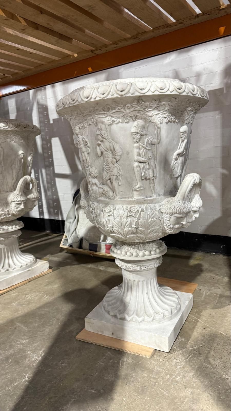 Medici Campana Urns, Set Of 2 – 20th Century, Solid Marble photo buy