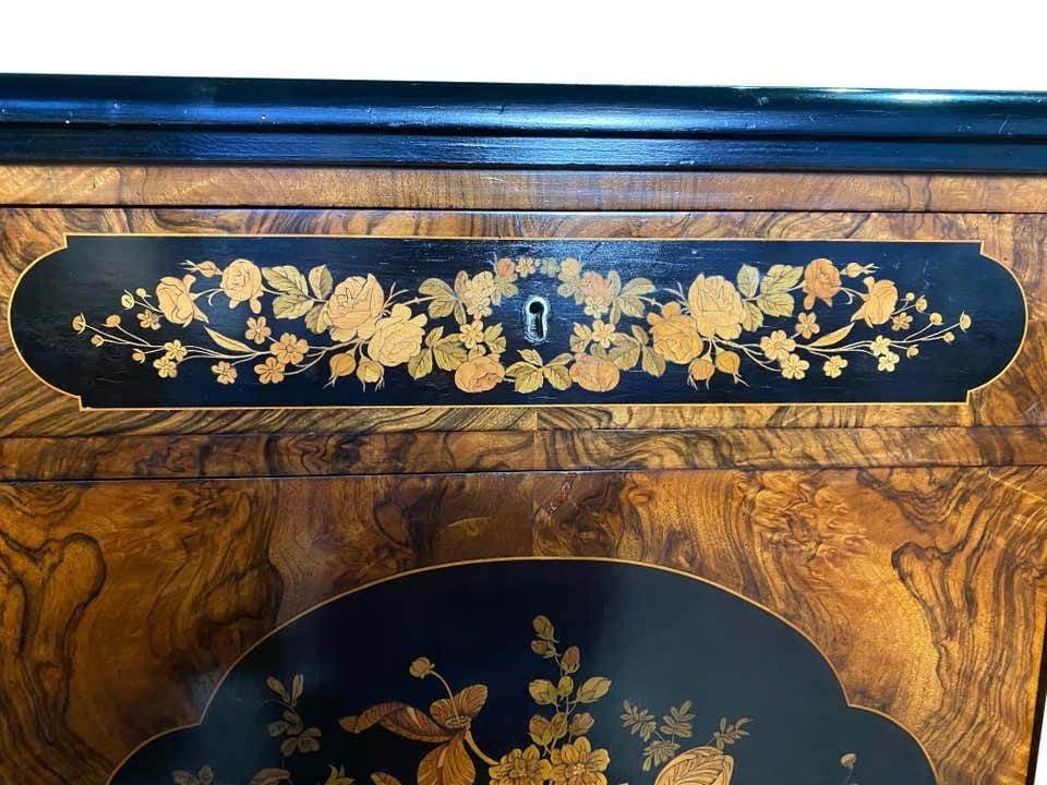 Pair Of Victorian Inlaid Cabinets, 19th Century photo vinterior