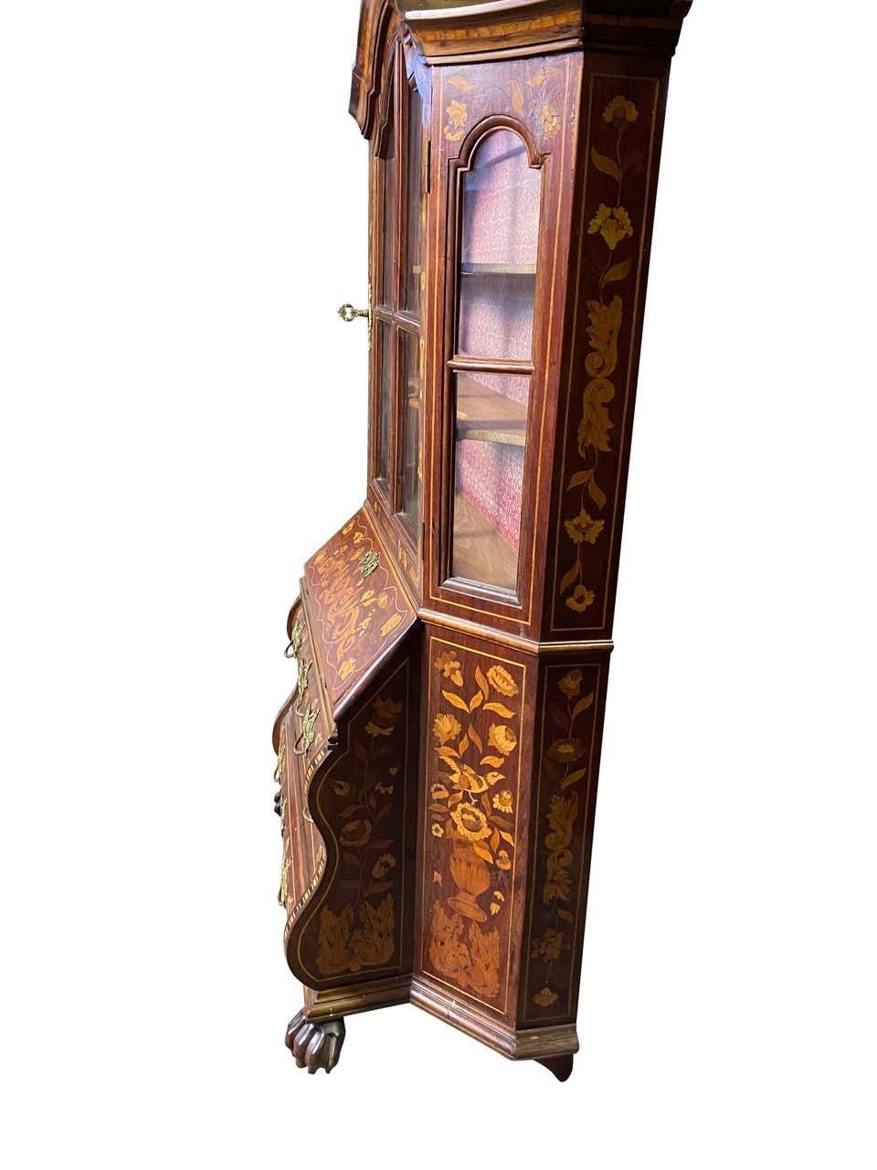 photo buy Dutch Walnut Miniature Secretaire Bookcase, 18th Century