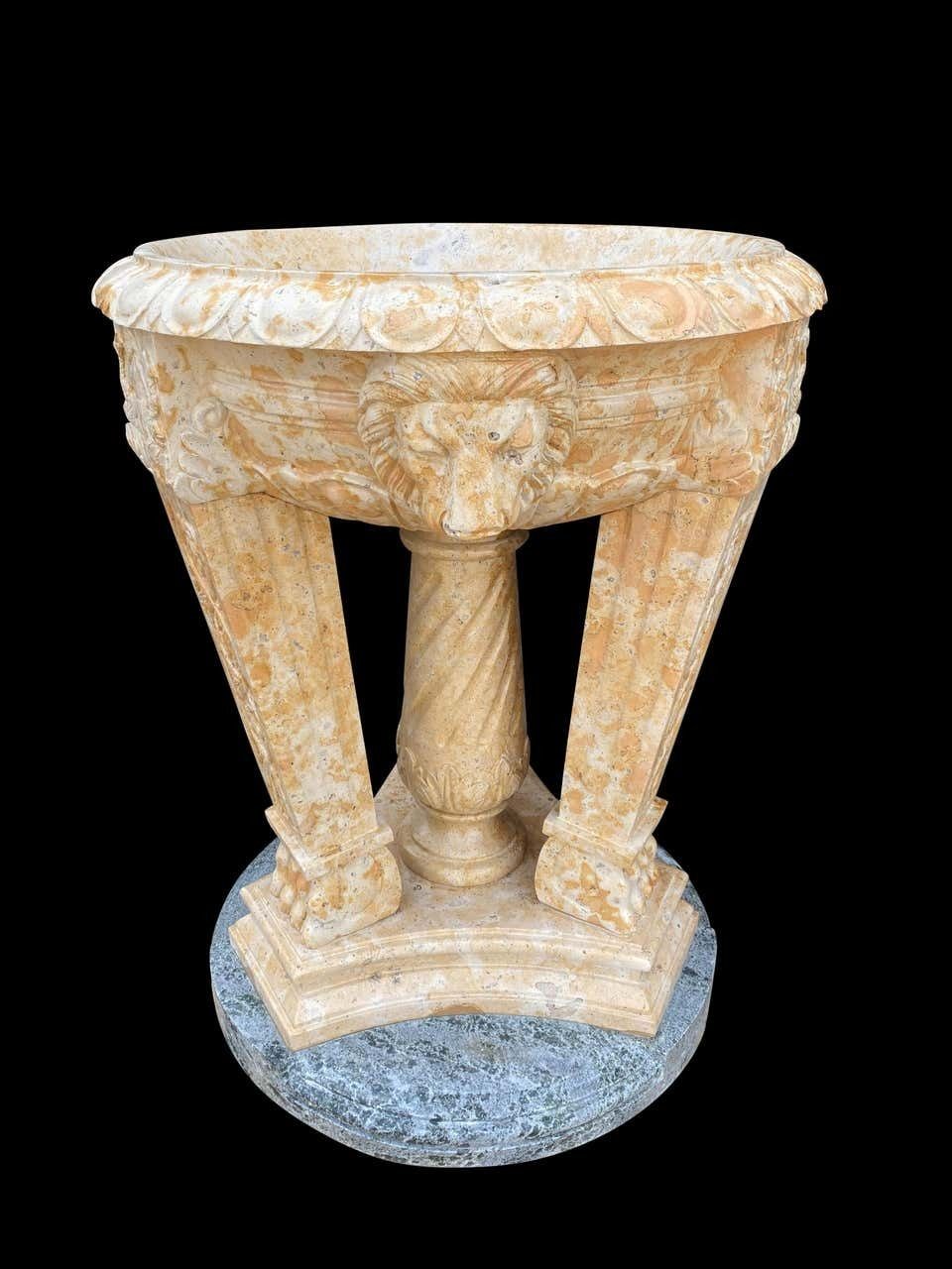 photo vinterior 20th Century Two Toned Marble Planter/Tazzer/Bird Bath
