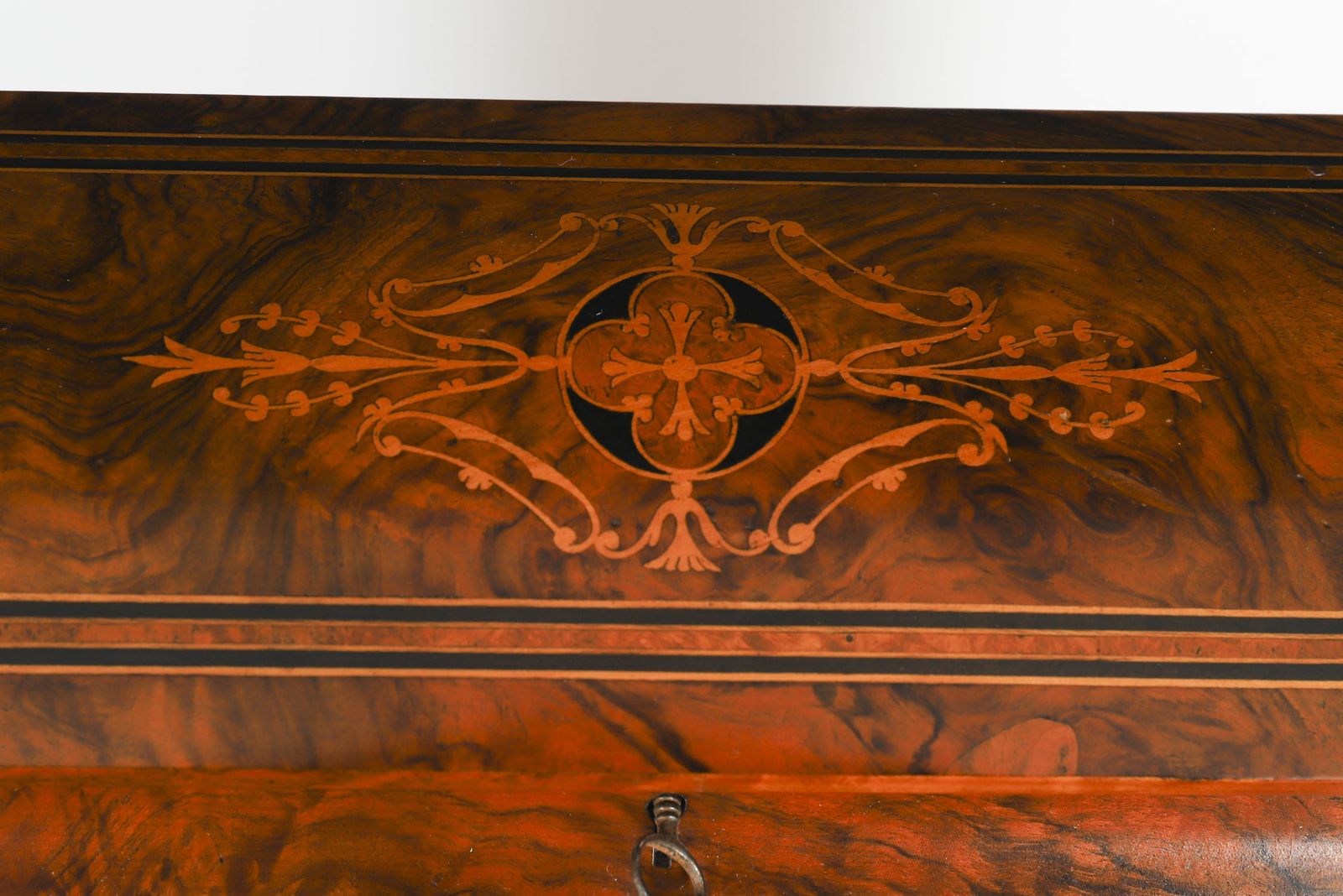Victorian Burr Walnut & Inlaid Davenport Desk 19th C photo buy