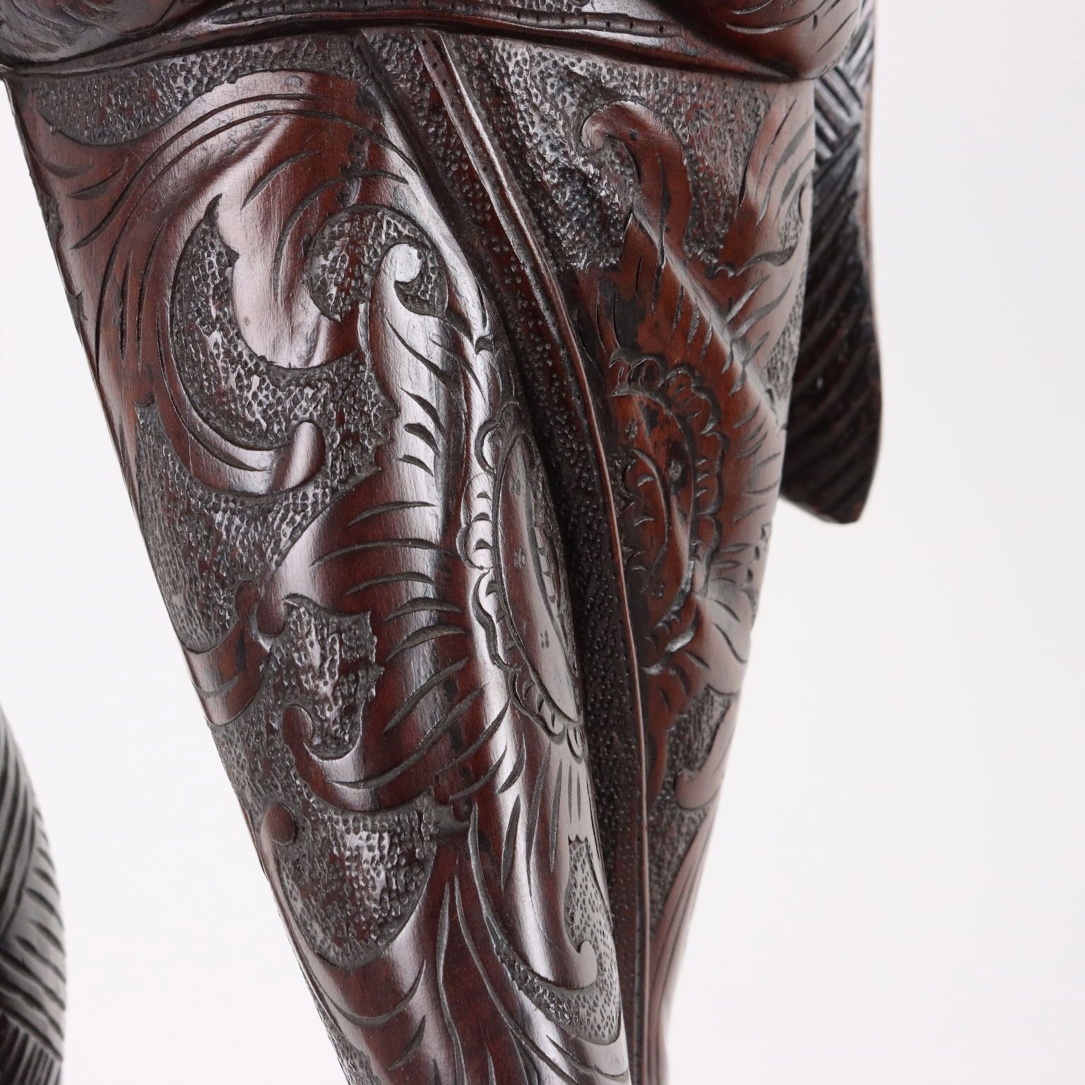 photo furniture Antique Female Figure Exotic Wood Indonesia XX Century