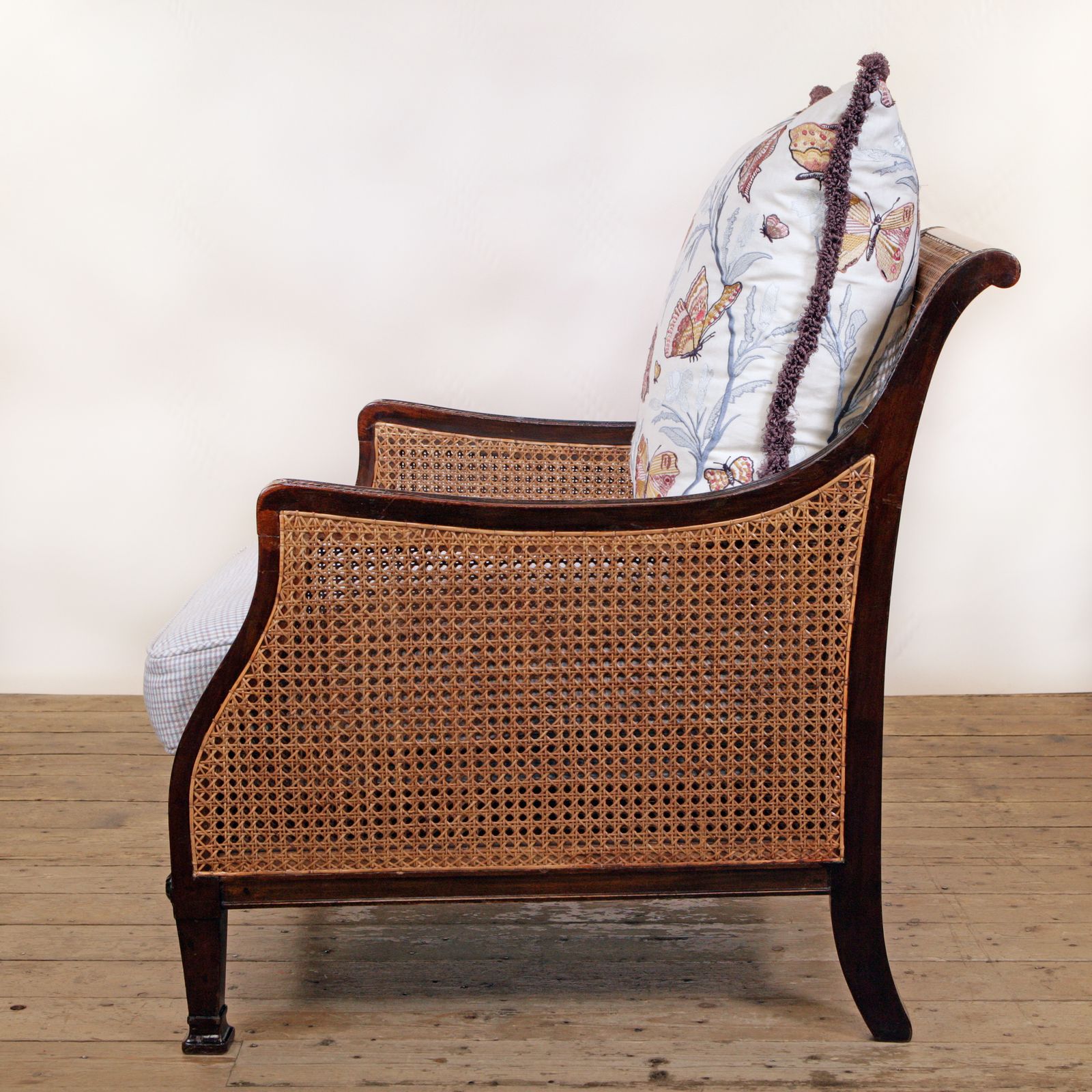 An Elegant, Georgian, Double Caned Bergère Armchair photo vinterior
