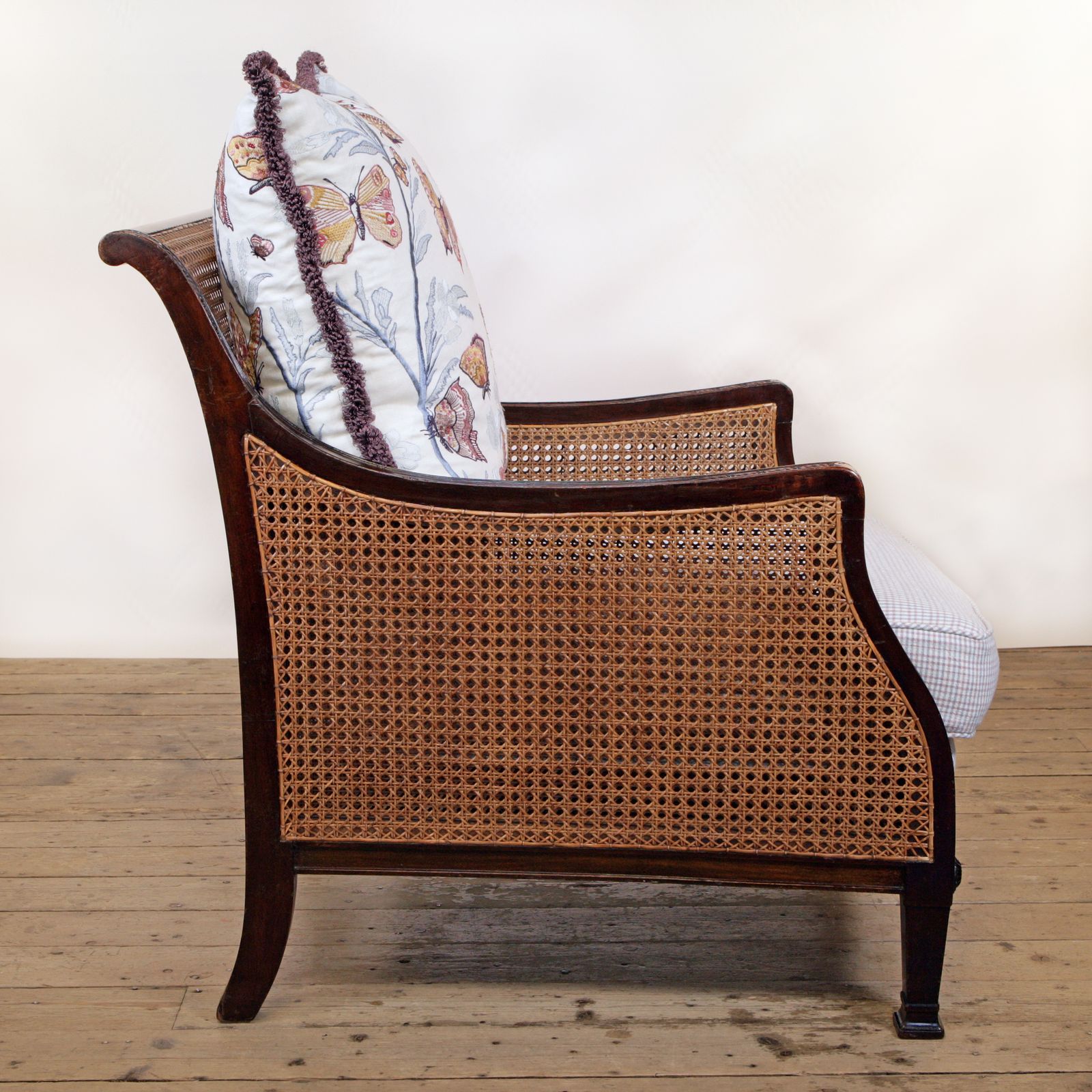 photo furniture An Elegant, Georgian, Double Caned Bergère Armchair