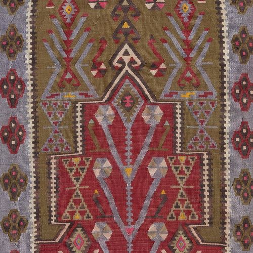 3.7x6.2 Ft Hand Woven Turkish Kilim. 100% Wool. Vintage Flat Weave Rug photo 306.0