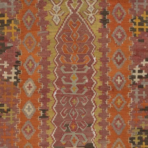 3.2x5.2 Ft Mid Century Bohemian Turkish Kilim. 100% Wool. Vintage Flat Weave Rug photo 297.0