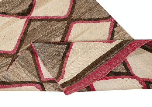 27x47 In Antique American Indian Navajo Ganado Kilim Rug photo for sale