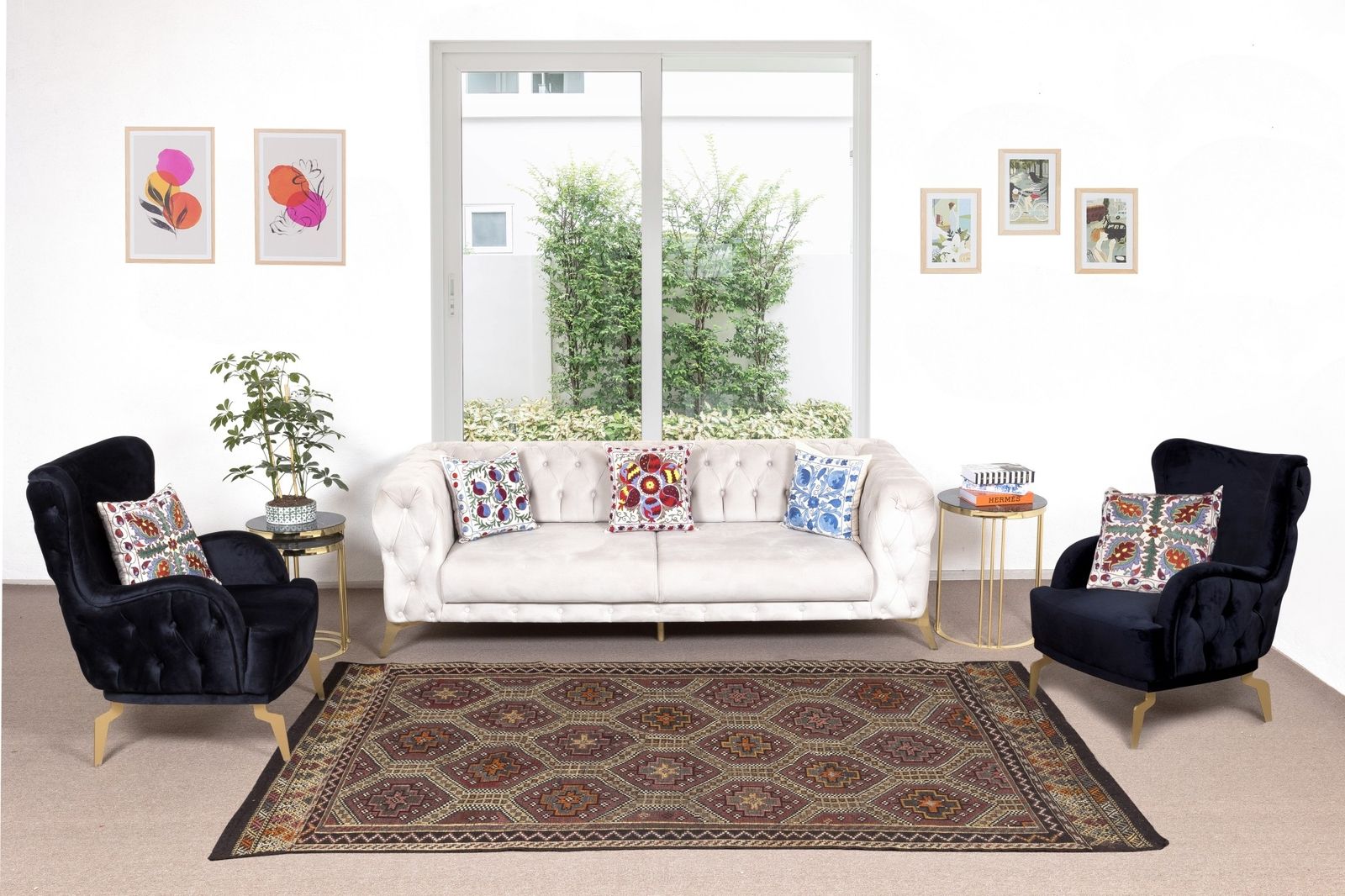 5.5x10.3 Ft Vintage Turkish Jajim Kilim, One Of A Kind Handmade Rug Made Of Wool photo furniture