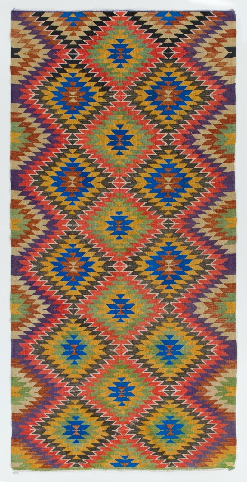 5.2x10.4 Ft Dazzling Handmade Kilim. One Of A Kind Flatweave Rug. Floor Covering