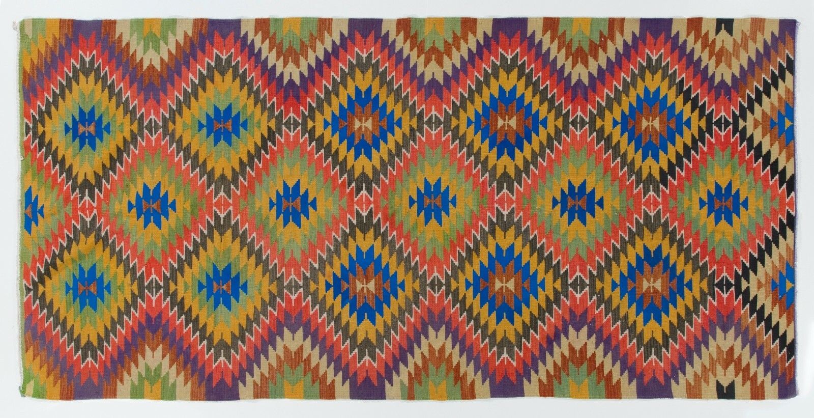 5.2x10.4 Ft Dazzling Handmade Kilim. One Of A Kind Flatweave Rug. Floor Covering photo Textiles