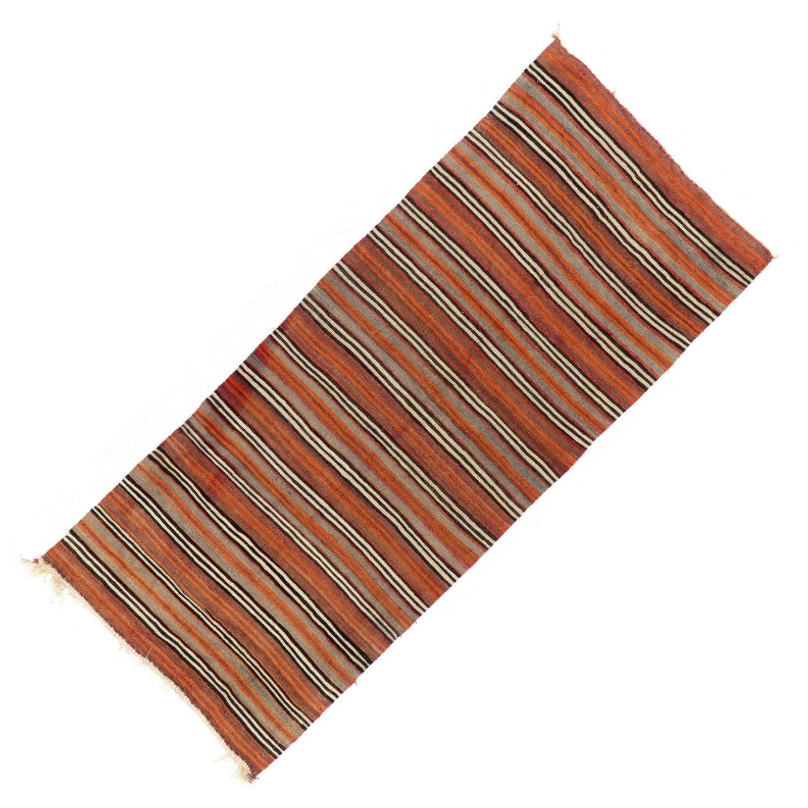 4.7x10.8 Ft Hand Woven Vintage Central Anatolian Kilim (Flat Weave), All Wool photo Textiles