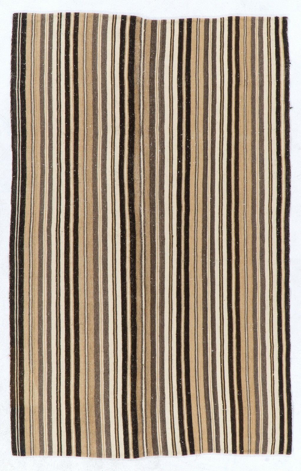 5.2x7.9 Ft Hand Woven Vintage Central Anatolian Kilim (Flat Weave), All Wool