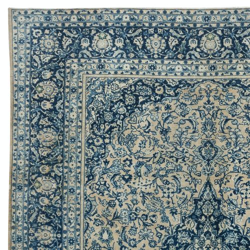 8.7x11.5 Ft Vintage Handmade Turkish Oushak Rug, One Of A Kind Carpet, Ca 1960 photo Textiles