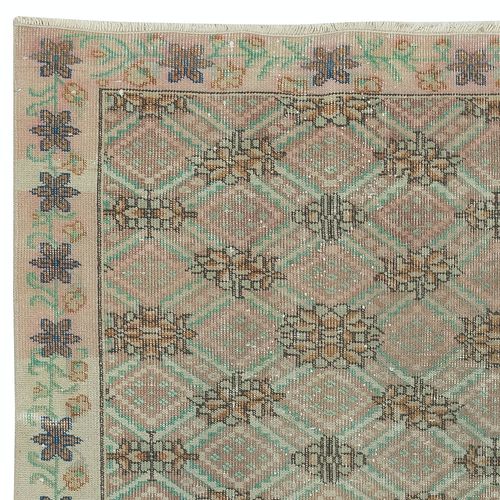 3x6.3 Ft Handmade Turkish Accent Rug For Kitchen. Vintage Small Rug For Entryway photo Textiles