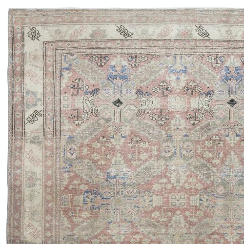 6.4x9.3 Ft Fine Vintage Turkish Kayseri Rug, Wool Pile On Cotton Foundation photo Textiles