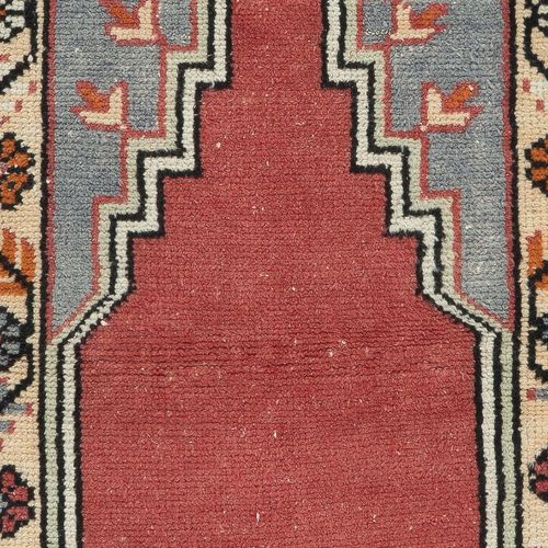 22x36 In Small Handmade Rug, Vintage Turkish Prayer Rug, Decorative Prayer Mat photo 103.0