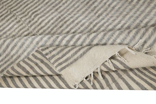 5x6.8 Ft Kurdish Kilim Rug. Siirt Sofa Throw. Striped Bed Cover, Blanket photo for sale
