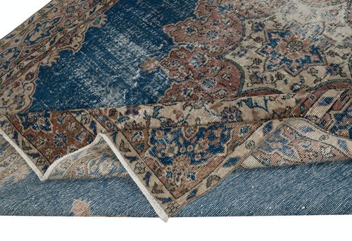 6.5x9.7 Ft Vintage Handmade Large Area Rug. One Of A Kind Turkish Carpet photo for sale