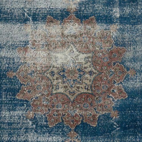 6.5x9.7 Ft Vintage Handmade Large Area Rug. One Of A Kind Turkish Carpet photo 752.0