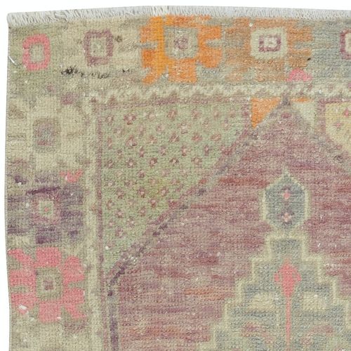 31x47 In One Of A Pair 1960s Handmade Scatter Rug. Turkish Accent Rug. Door Mat photo Textiles