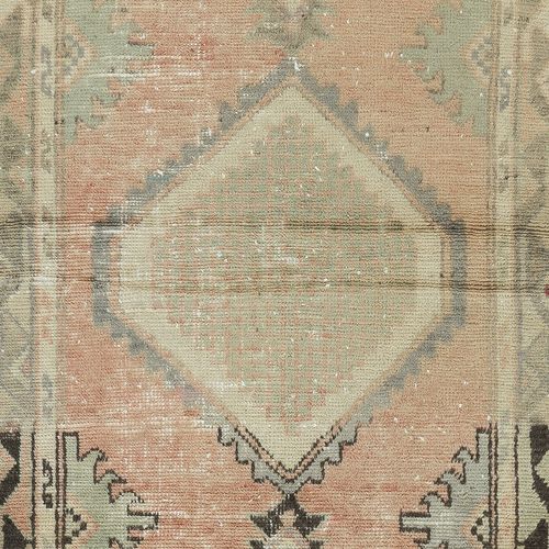 31x67 In Vintage Turkish Accent Rug, Unique Door Mat, Handmade Kitchen Rug photo 197.0