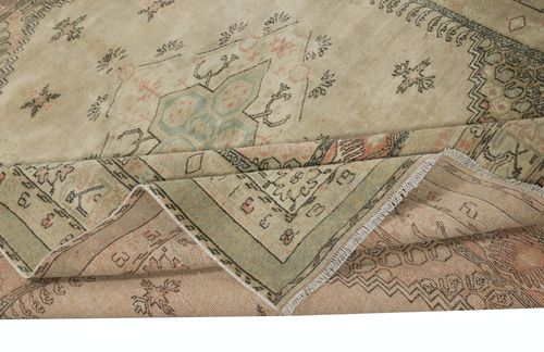 6.8x8.4 Ft West Anatolian Manisa Kula Rug, Vintage Handmade Area Rug photo for sale